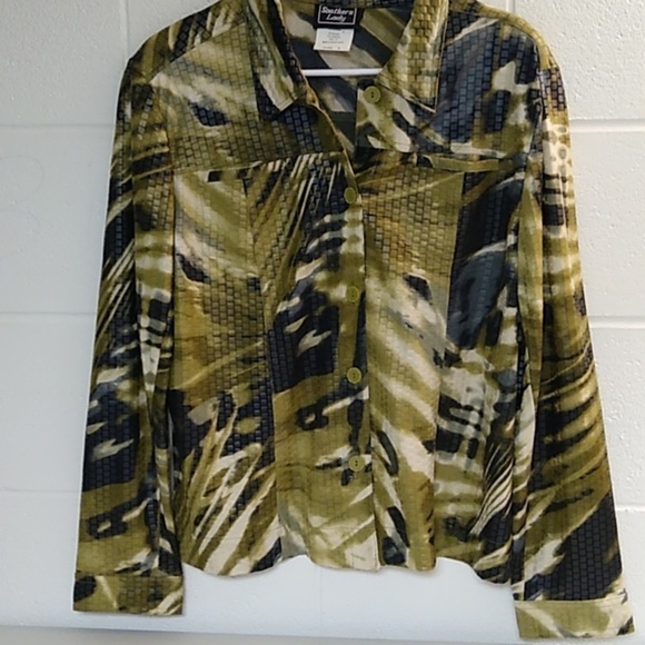 SOUTHERN LADY LIGHTWEIGHT POLY/SPANDEX CAMO SCUBA JACKET - Picture 5 of 5